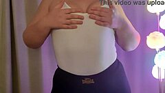 natural tits milf explores homemade fetish with spitting amateurs