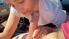 Gabriella Gets Cum On Ass After Sucking Speedy's Cock