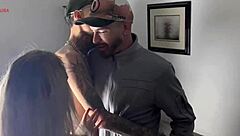 Skinny Blonde Tricked into Outdoor Anal with Monster Cock in Couple Swap