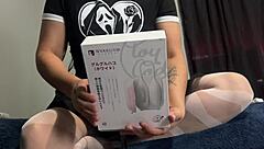 Astarioth reveals vibrator in bag, becoming lover for wet pussy squirting orgasm