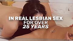 look at cute big ass babe getting scissor fucked by redhead milf in 69