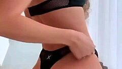 Boutinela showcases all black bikini compilation with thong and panties