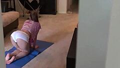 yummy yoga stretching session starring rina ryder