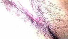 Chubby latina masturbates with dildo moaning.