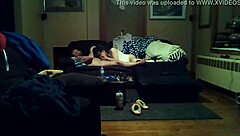 Joe dives into Carly's pussy with eager licks.