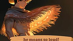 he moans so loud during orgasm!