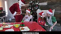 i join charlotte sins and summer hart in taboo christmas orgy with handjobs and sex