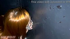 hey, went with my redhead friend to a wild glory hole!