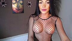 Hey, Wanna See This Latina Shemale with Tattoos in Action?