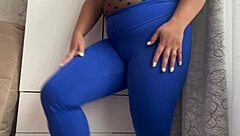 hot stepmom stretches tight body while teasing with big ass and tits