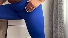 hot stepmom stretches tight body while teasing with big ass and tits