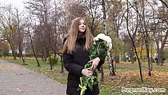 Pregnant Pornstar Struggles with Long Outdoor Walks!