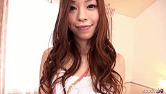 petite japanese teen 18+ gets INTENSE REAL ORGASM at uncensored jav casting