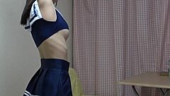 yo, kotono morishita strips outta her miniskirt uniform