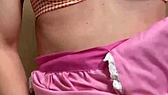 Junior Maid Teases Nipples And Anal!