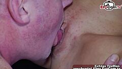 Deutsche Teen Shares Girlfriend in First MMF Threesome