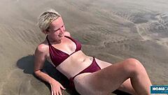 Gorgeous blonde lolipop says 'fuck me hard, mark pirson'