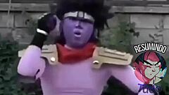 Family With Peculiar Costumes And Big Assets