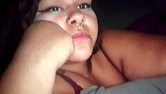 Young Bbw With Pierced Nipples Sucks Cock, Shows Pussy