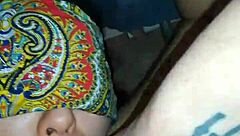 Tied girlfriend orgasms from fingering while watching monster cock videos?