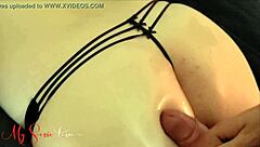 Amateur Wife Performs Assjob in Sexy Panties for Homemade Video