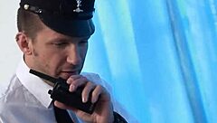 Bound cop dominates blonde milf in latex