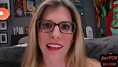 Busty milf in lingerie gets fucked after footjob