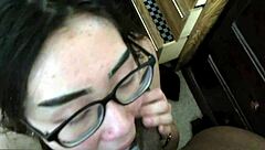 Eva Yi Gives Sloppy Early Morning Blowjob With Ball Licking