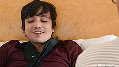 teacher gives student a little help with that handjob in class