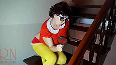 Velma Hunts Clues Naked in Scooby Doo Mystery