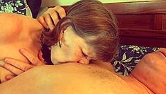 granny vampyra licks cock in vampire costume