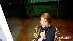 Athletic Brunette Raelyn Masturbates Shaved Pussy Before Deepthroat Sucking Cock for Anal Pounding Facial Cumshot