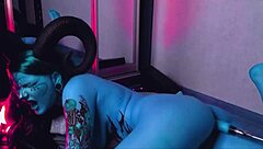 Blue slut fucked hard