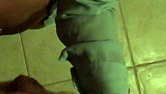 Skinny Slut Gets Banged Hard on Balcony with Cumshot