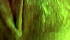 Busty Babe Fingers Her Hairy Pussy In The Bathroom!