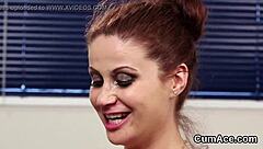 Peculiar Looker Feels Intense Pleasure Swallowing Cum In Bukkake Session