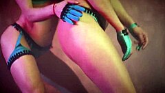 Alex angel sings her LESBIAN SONG while in a bisexual 3SOME with KISSING and SEX