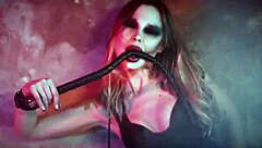 Alex angel sings her LESBIAN SONG while in a bisexual 3SOME with KISSING and SEX