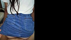 religious babe in skirt bent over for hard fuck