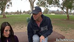 the wife kortney kane takes dick while hubby drinks.