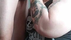 The guy meets a chubby redhead woman who suggests sex, leading to blowjob and cumshot