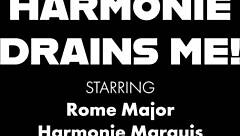 Harmonie Marquis with juicy bubble booty takes Rome's monster cock and cum on her big ass