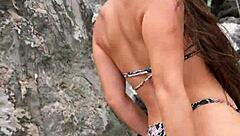 Hottie Flashes Boobs Outdoors