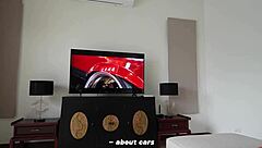 Fucked His Stepsister While Watching TV