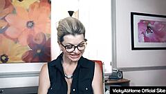 Dominatrix Vicky Vette Strips Naked and Sends Dirty Pictures