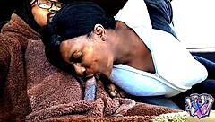 wife swallows daddy's cock in car wearing bear suit