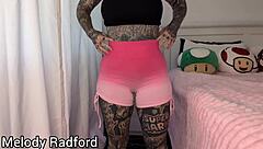 big tits milf melody radford tries on gym leggings haul