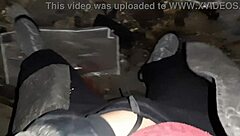 Village Girl Masturbates Intensely in Cold Barn