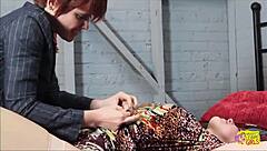 Redheaded Lesbians Finger Tight Pussies After Flirting