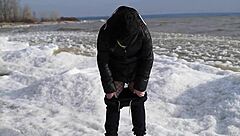 Milf pissing compilation by the sea with hairy pussy loving outdoor fetish